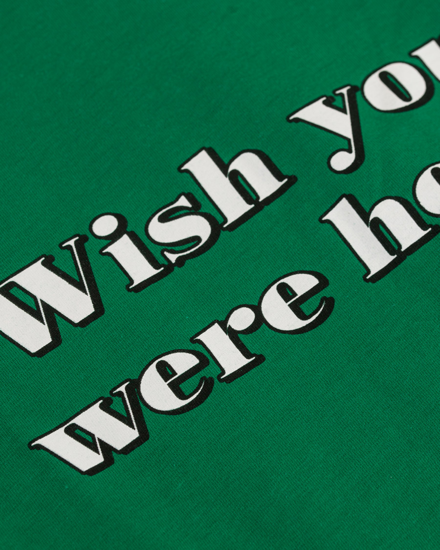 Homme | T-shirts | AMI | Wish you where here T-shirt Green