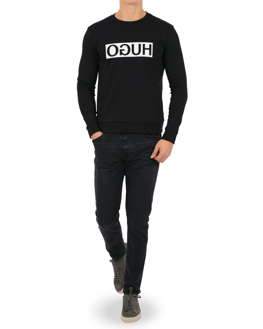 Heren | Truien | HUGO | Dicago Crew Neck Sweatshirt Black