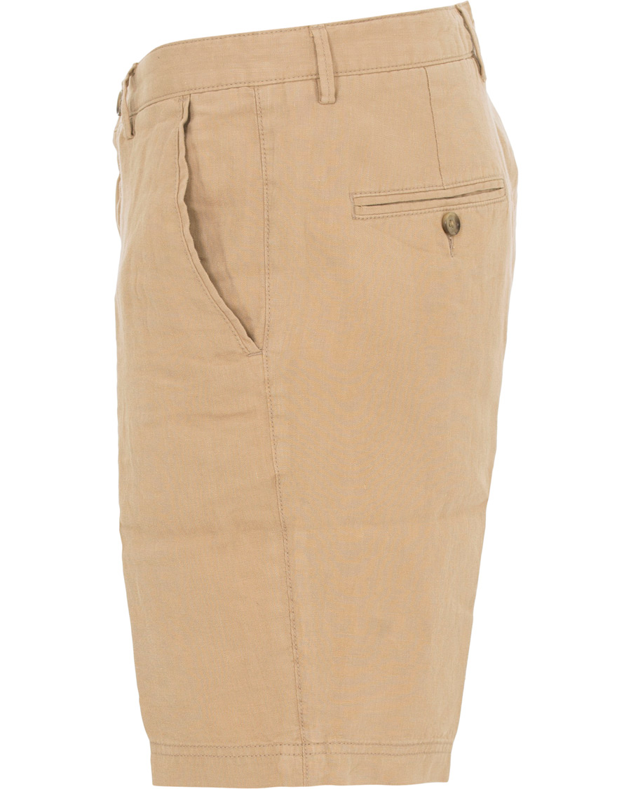 Homme | Shorts | BOSS BLACK | BOSS Crigan Linen Shorts Beige