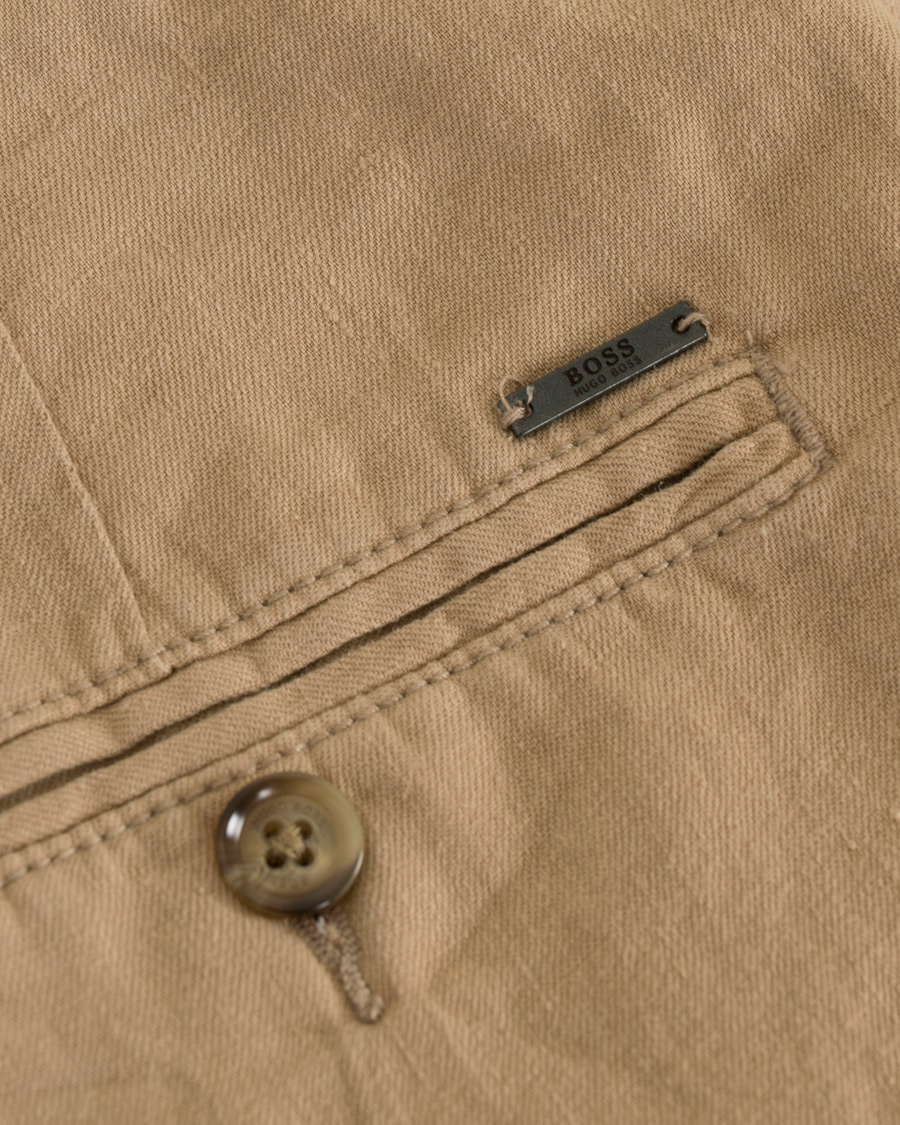 Homme | Shorts | BOSS BLACK | BOSS Crigan Linen Shorts Beige