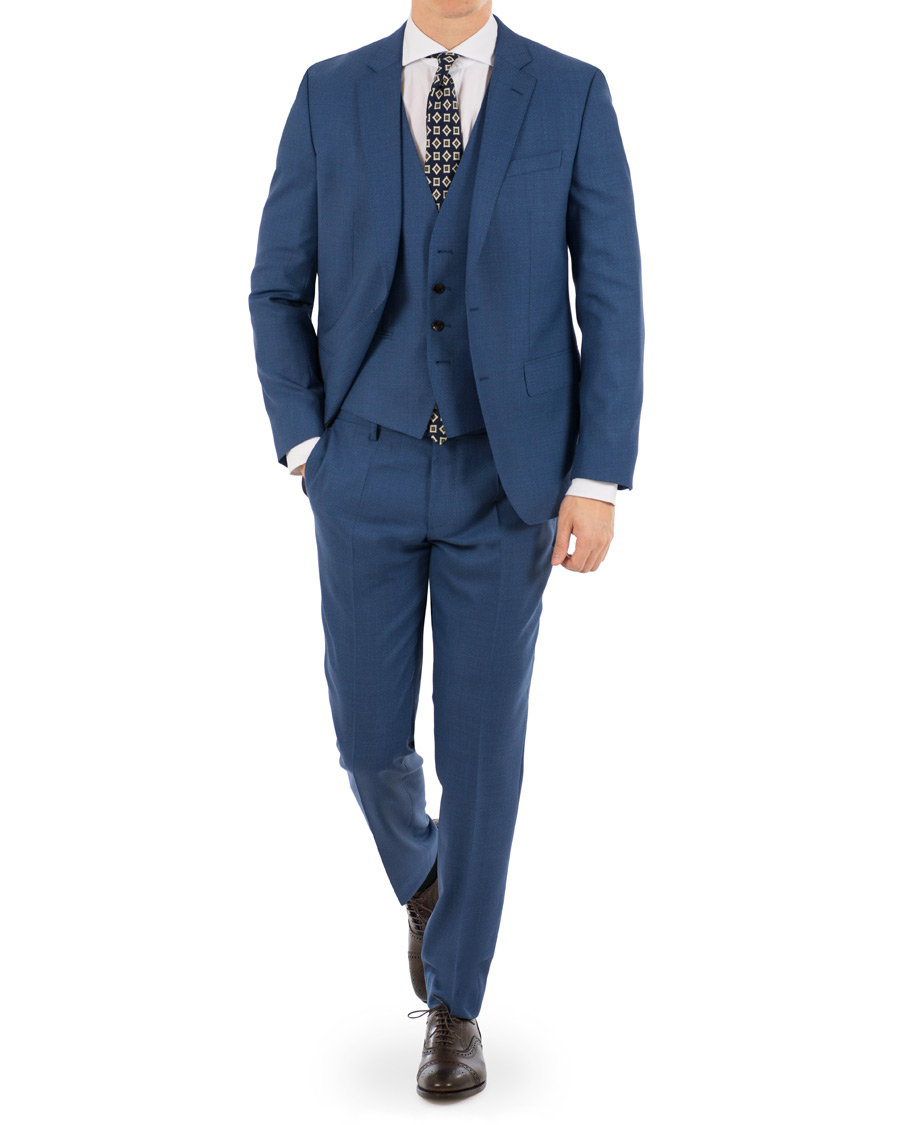 Homme | Costumes | BOSS BLACK | BOSS Huge/Genius 3-P Wool Drago Suit Blue