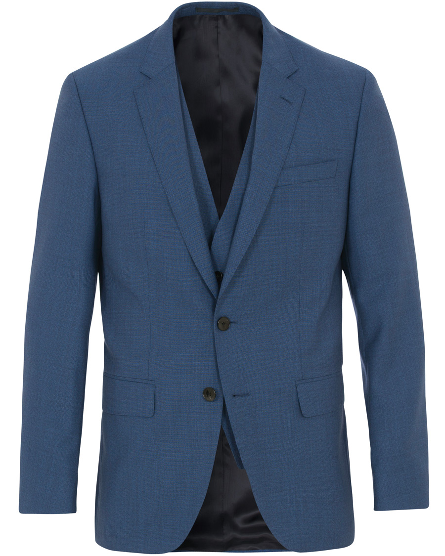 Homme | Costumes | BOSS BLACK | BOSS Huge/Genius 3-P Wool Drago Suit Blue
