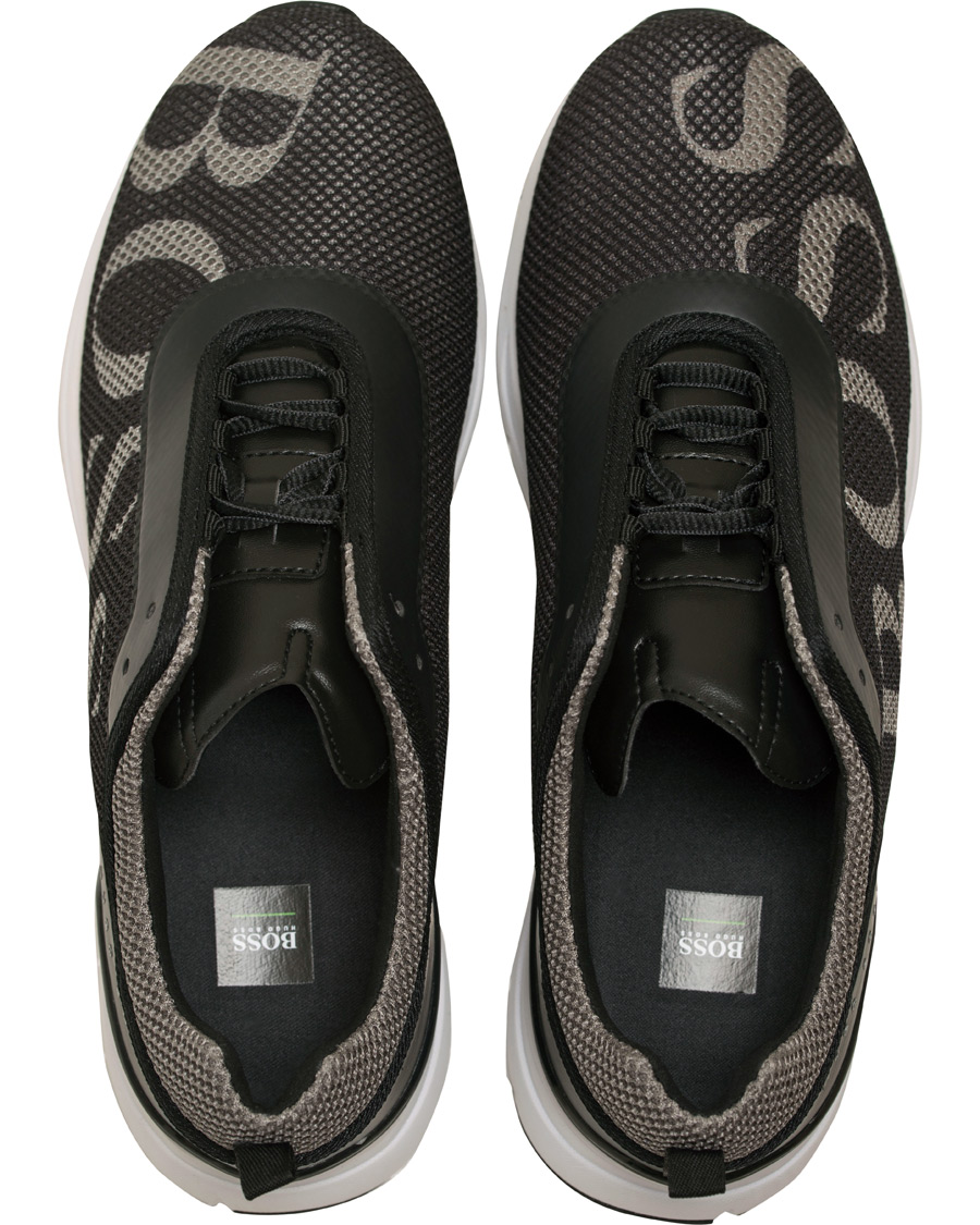 Homme | BOSS Athleisure Velocity Running Mesh Sneaker Black | BOSS GREEN | BOSS Athleisure Velocity Running Mesh Sneaker Black