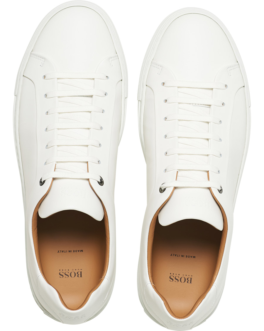 Homme | BOSS Tailored Mirage Tenn Sneaker White Calf | BOSS BLACK | BOSS Tailored Mirage Tenn Sneaker White Calf