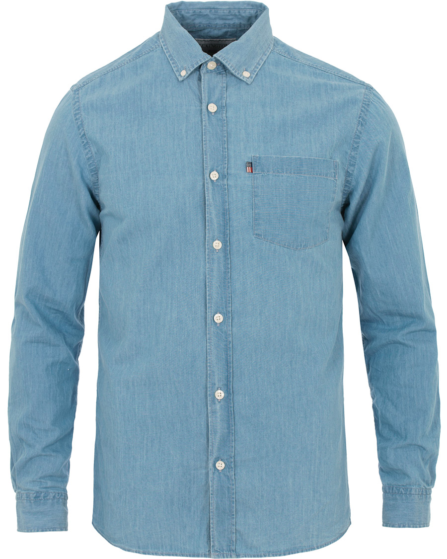 Heren | Overhemden | Lexington | Taylor Indigo Shirt Blue Denim