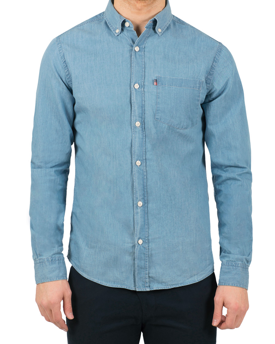 Heren | Overhemden | Lexington | Taylor Indigo Shirt Blue Denim