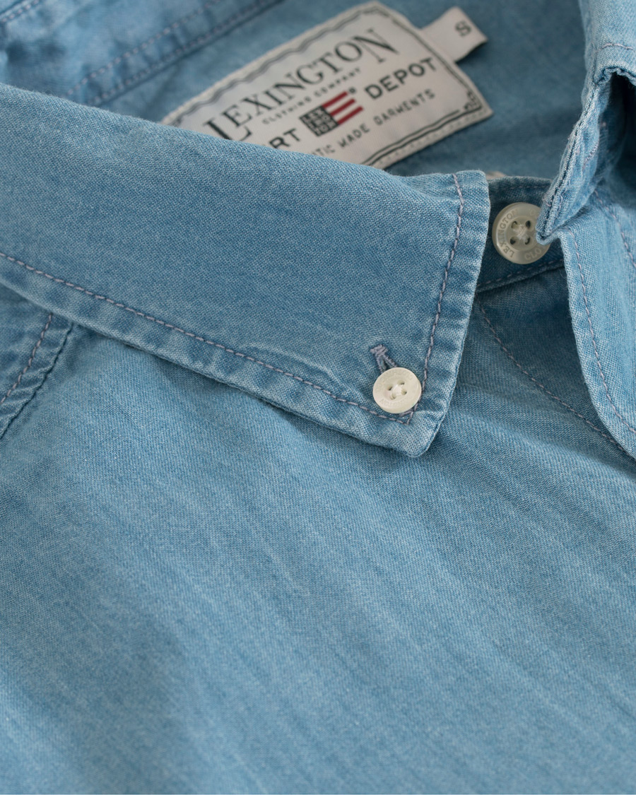 Heren | Overhemden | Lexington | Taylor Indigo Shirt Blue Denim