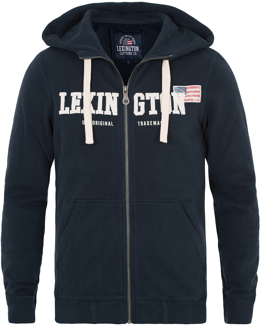 Homme | Pulls Et Tricots | Lexington | Michael Full Zip Hoodie Deepest Blue