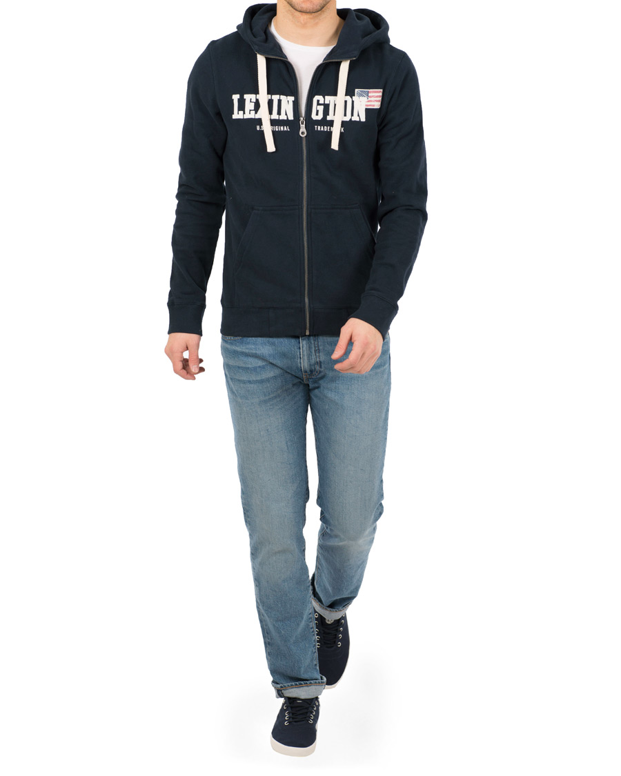Homme | Pulls Et Tricots | Lexington | Michael Full Zip Hoodie Deepest Blue