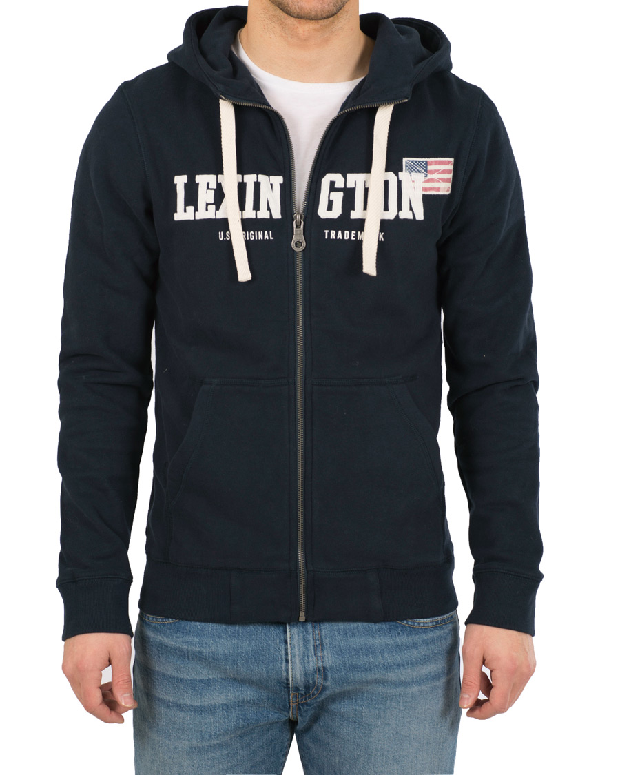 Homme | Pulls Et Tricots | Lexington | Michael Full Zip Hoodie Deepest Blue