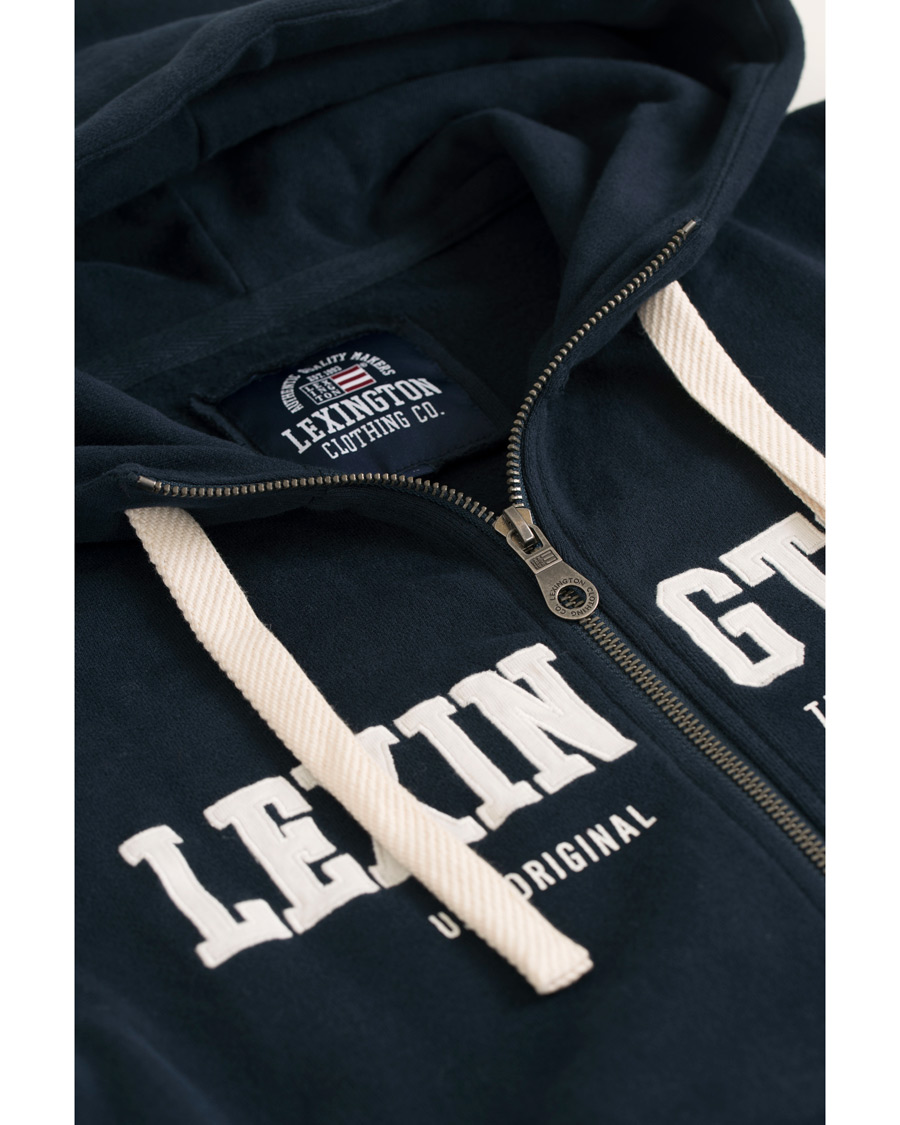Homme | Pulls Et Tricots | Lexington | Michael Full Zip Hoodie Deepest Blue