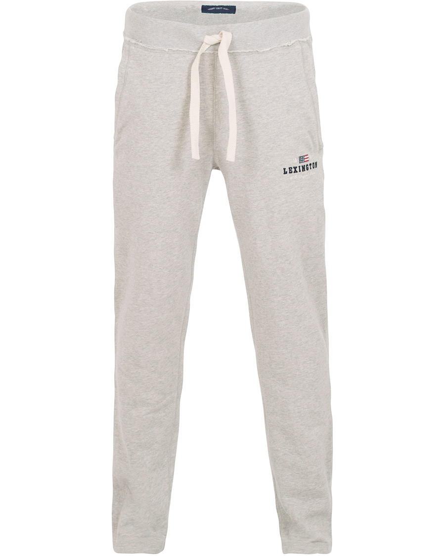 Heren | Broeken | Lexington | Brandon Sweatpants Warm Grey Melange