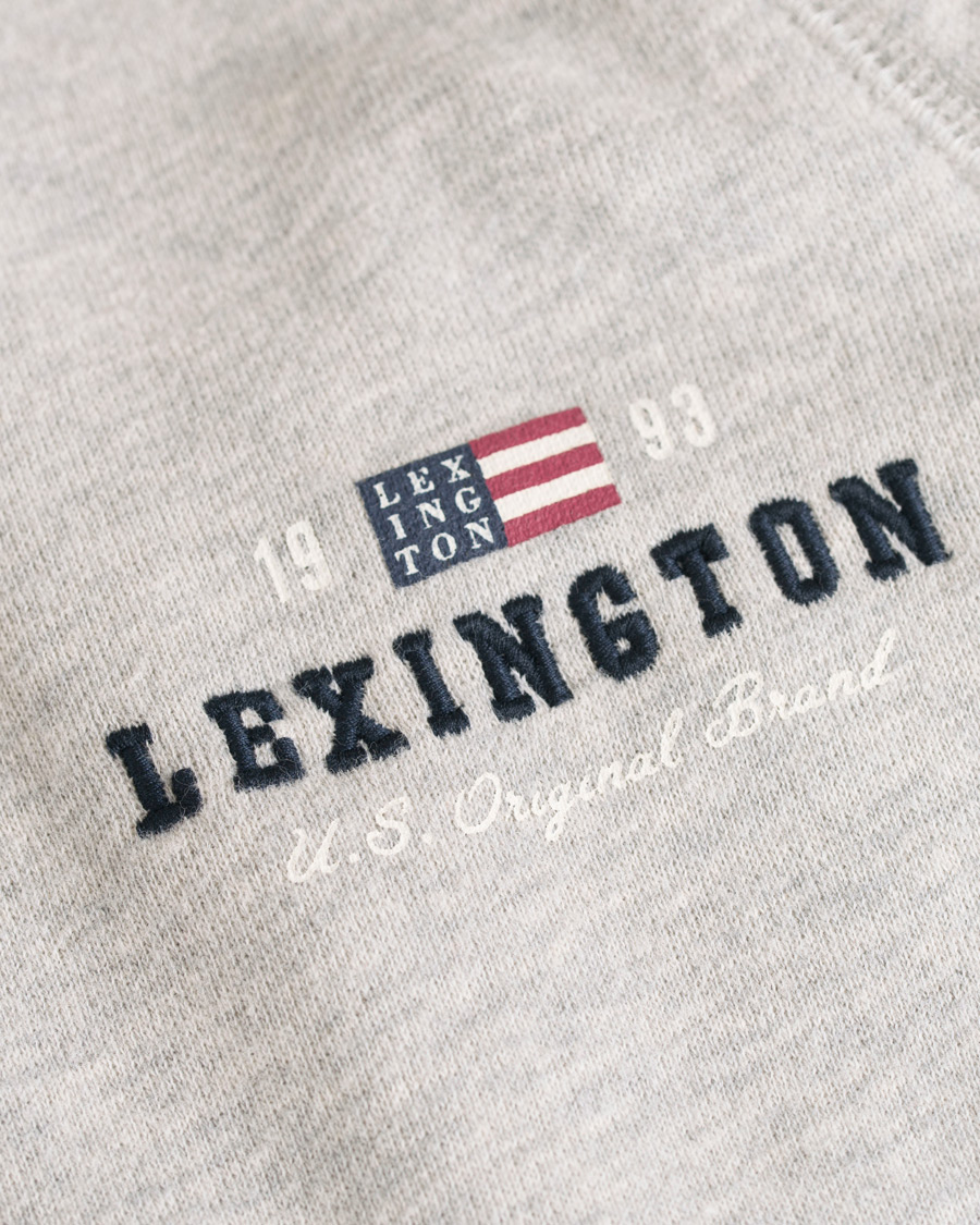Heren | Broeken | Lexington | Brandon Sweatpants Warm Grey Melange