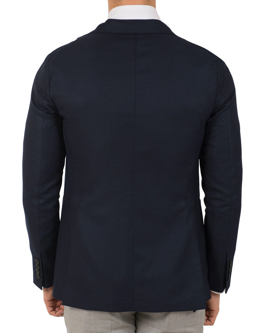 Homme | Blazers | Caruso | Structure Wool Blazer Navy