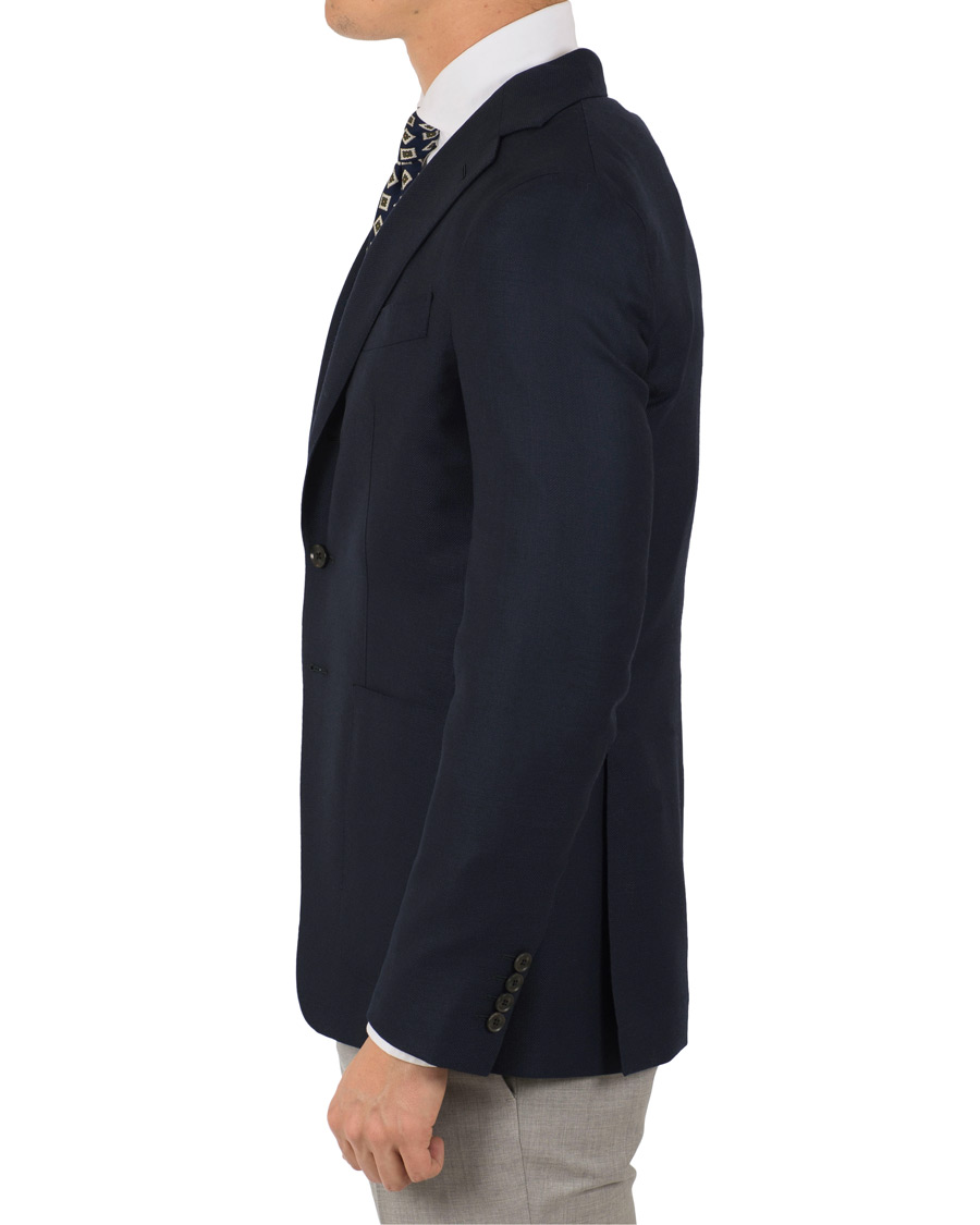 Homme | Blazers | Caruso | Structure Wool Blazer Navy