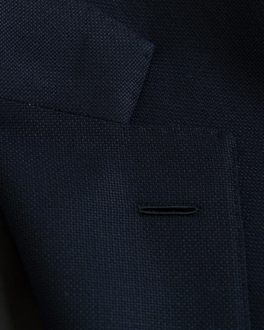 Homme | Blazers | Caruso | Structure Wool Blazer Navy