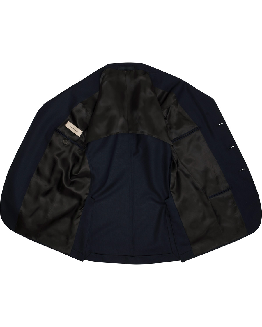 Homme | Blazers | Caruso | Structure Wool Blazer Navy