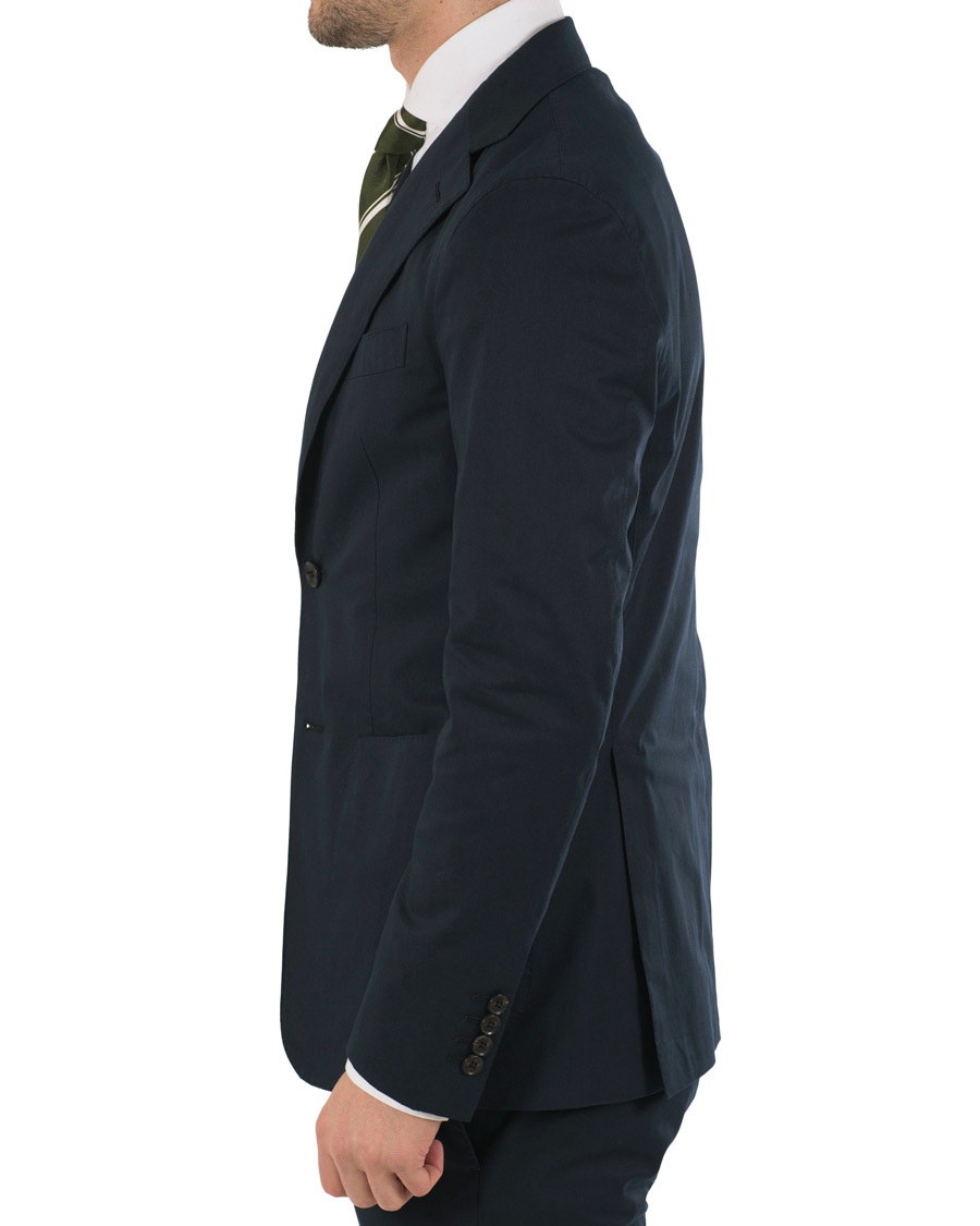 Homme | Costumes | Caruso | Cotton Stretch Suit Navy