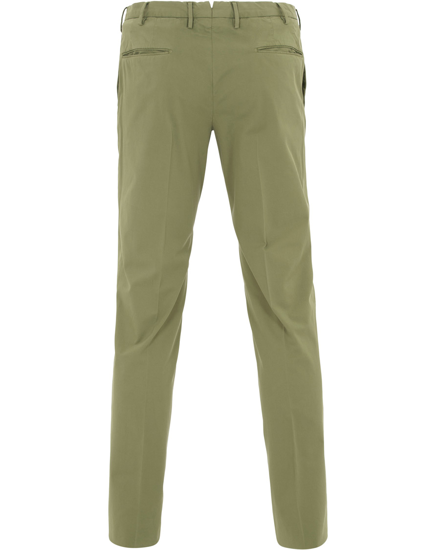 Heren | Broeken | Incotex | Slim Fit Stretch Chinos Green