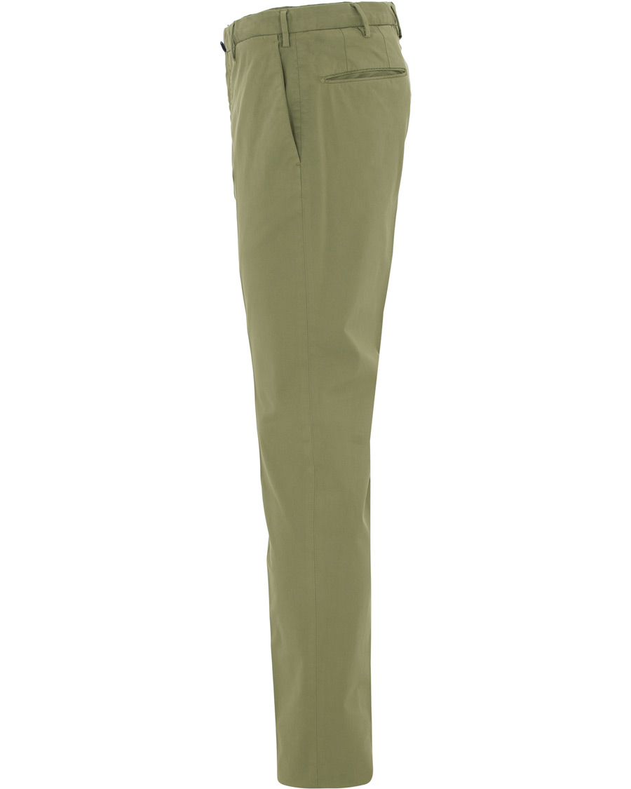 Heren | Broeken | Incotex | Slim Fit Stretch Chinos Green