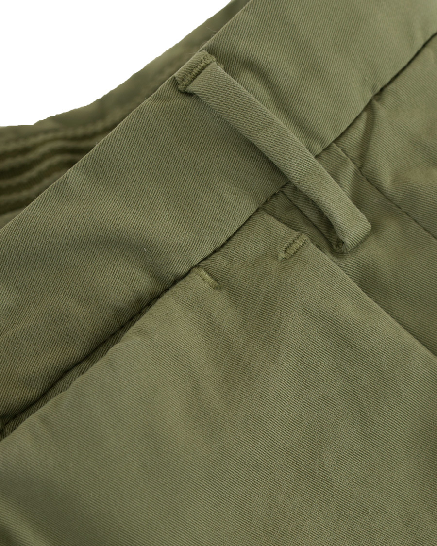 Heren | Broeken | Incotex | Slim Fit Stretch Chinos Green