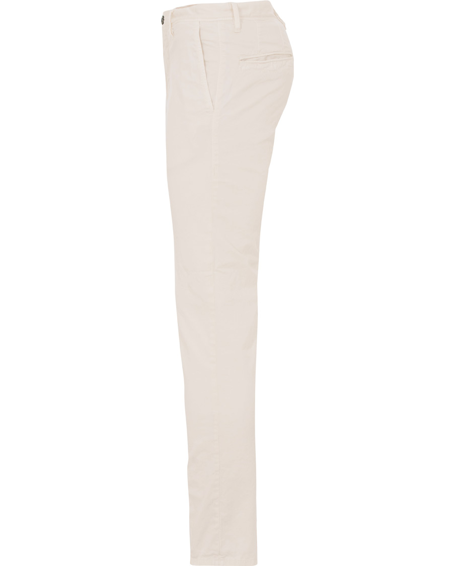 Homme | Pantalons | Incotex | Slim Fit Stretch Slacks Off White