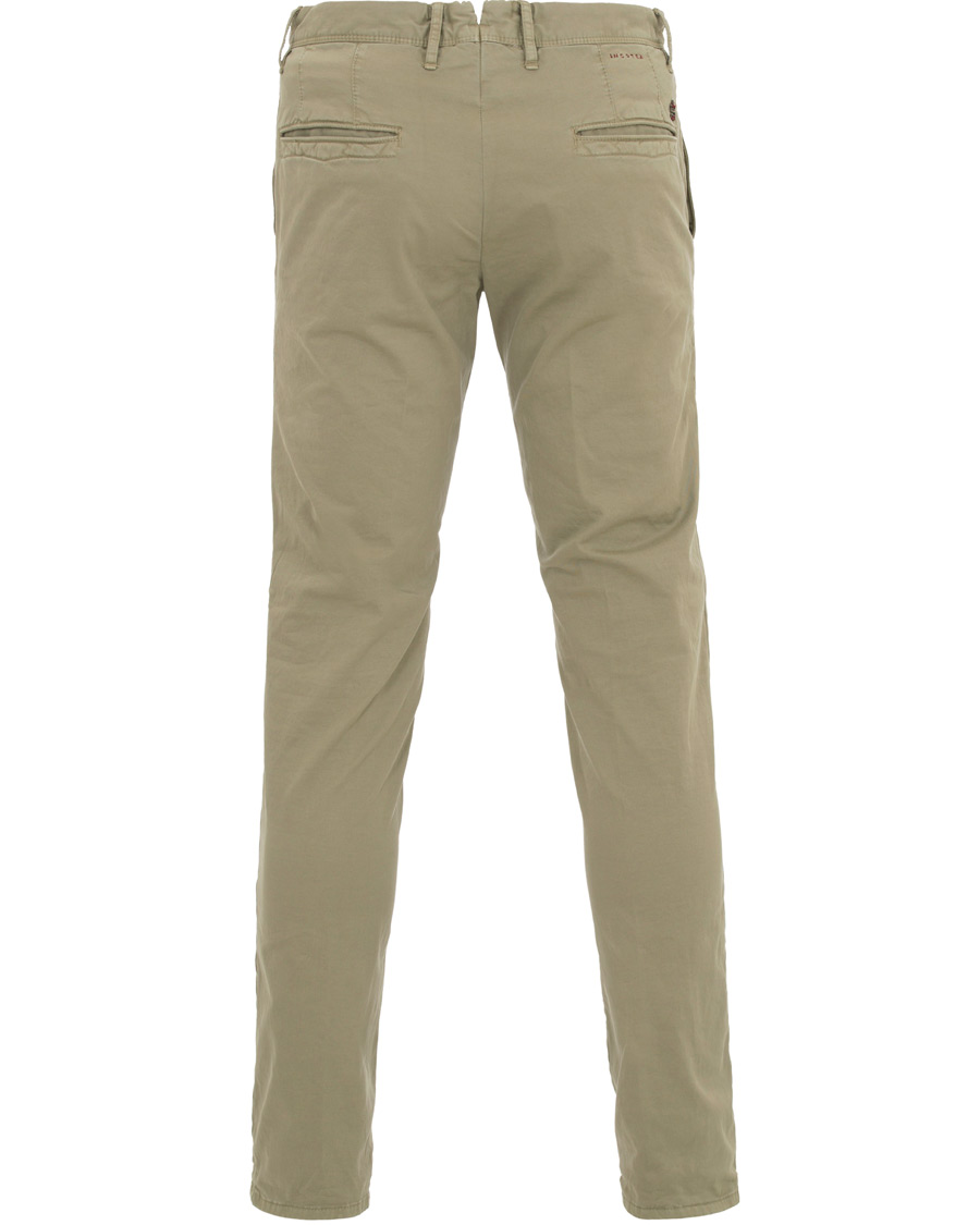Homme | Pantalons | Incotex | Slim Fit Stretch Slacks Light Green