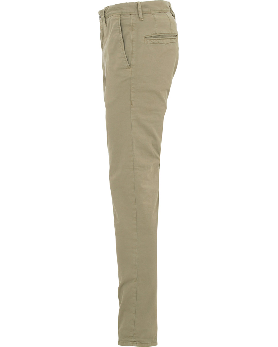 Homme | Pantalons | Incotex | Slim Fit Stretch Slacks Light Green