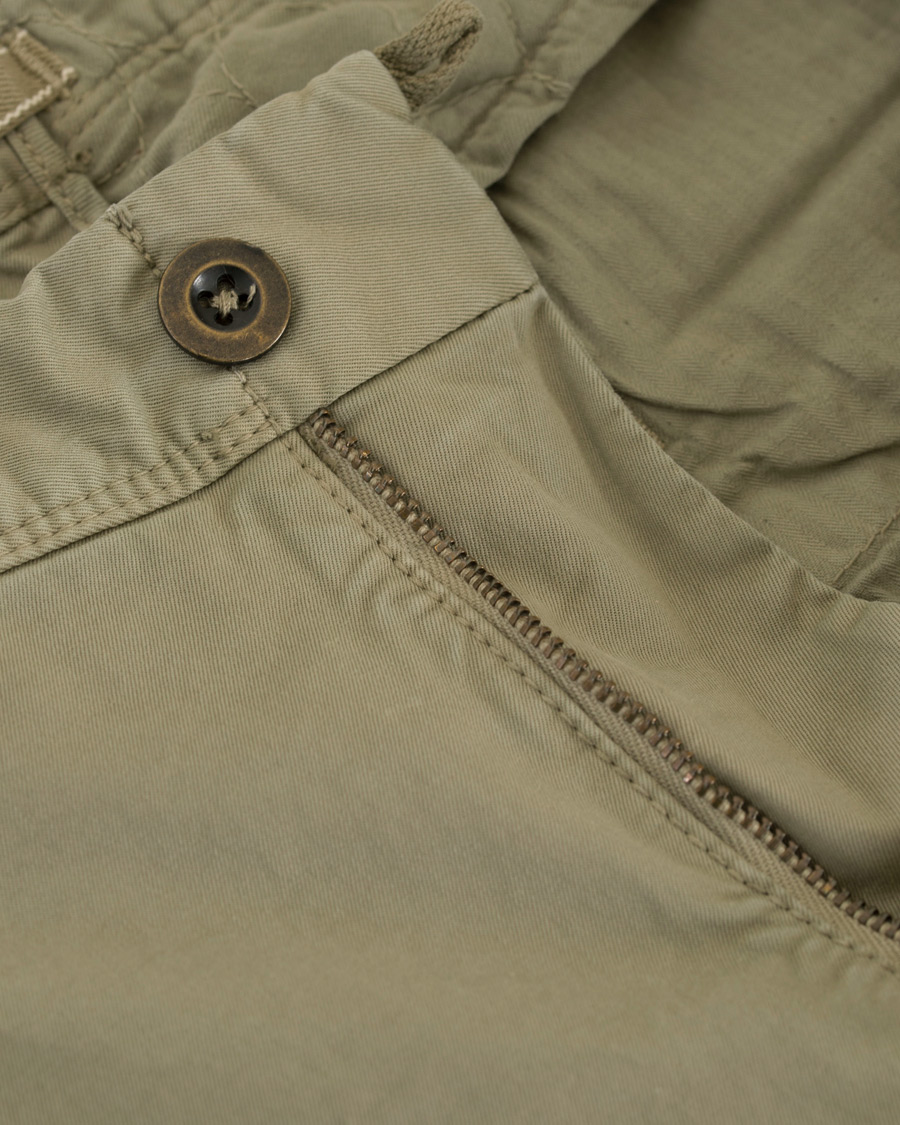 Homme | Pantalons | Incotex | Slim Fit Stretch Slacks Light Green