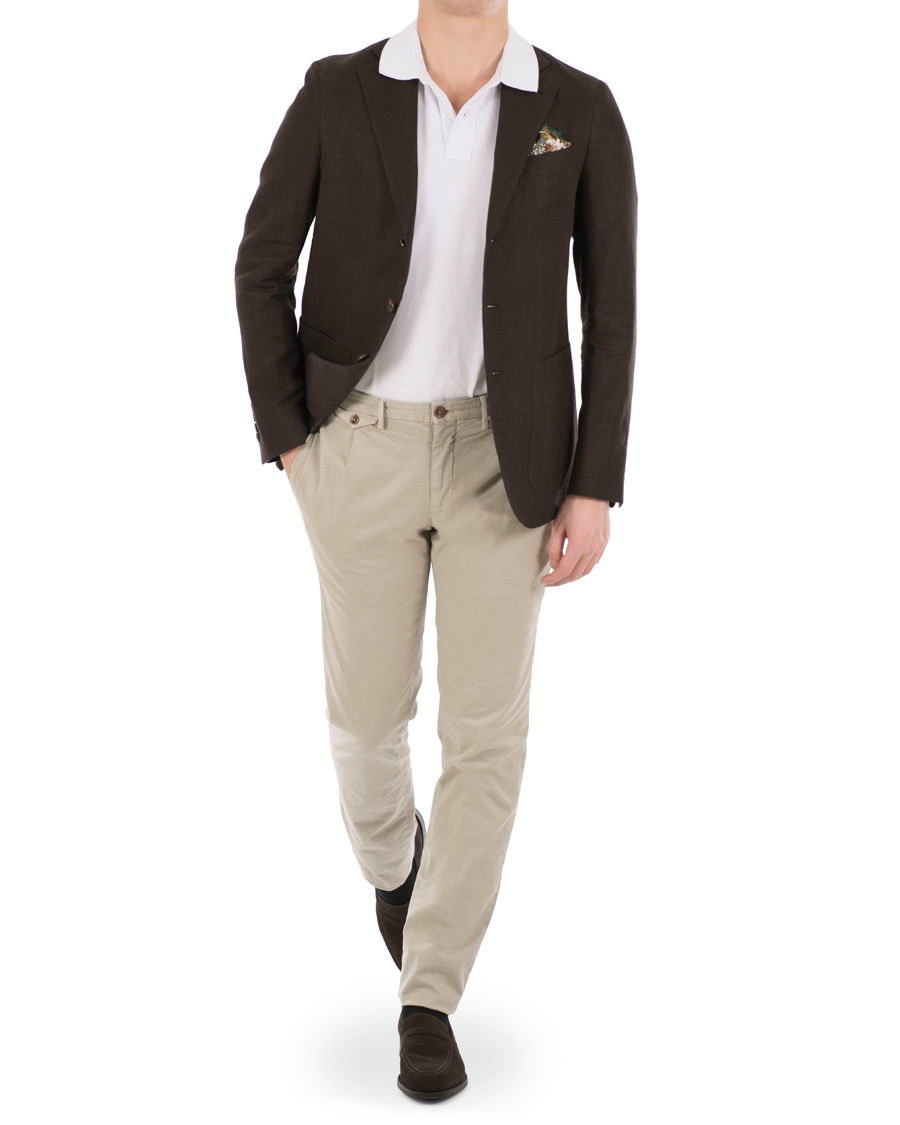 Heren | Broeken | Incotex | Slim Fit Single Pleated Trousers Kit
