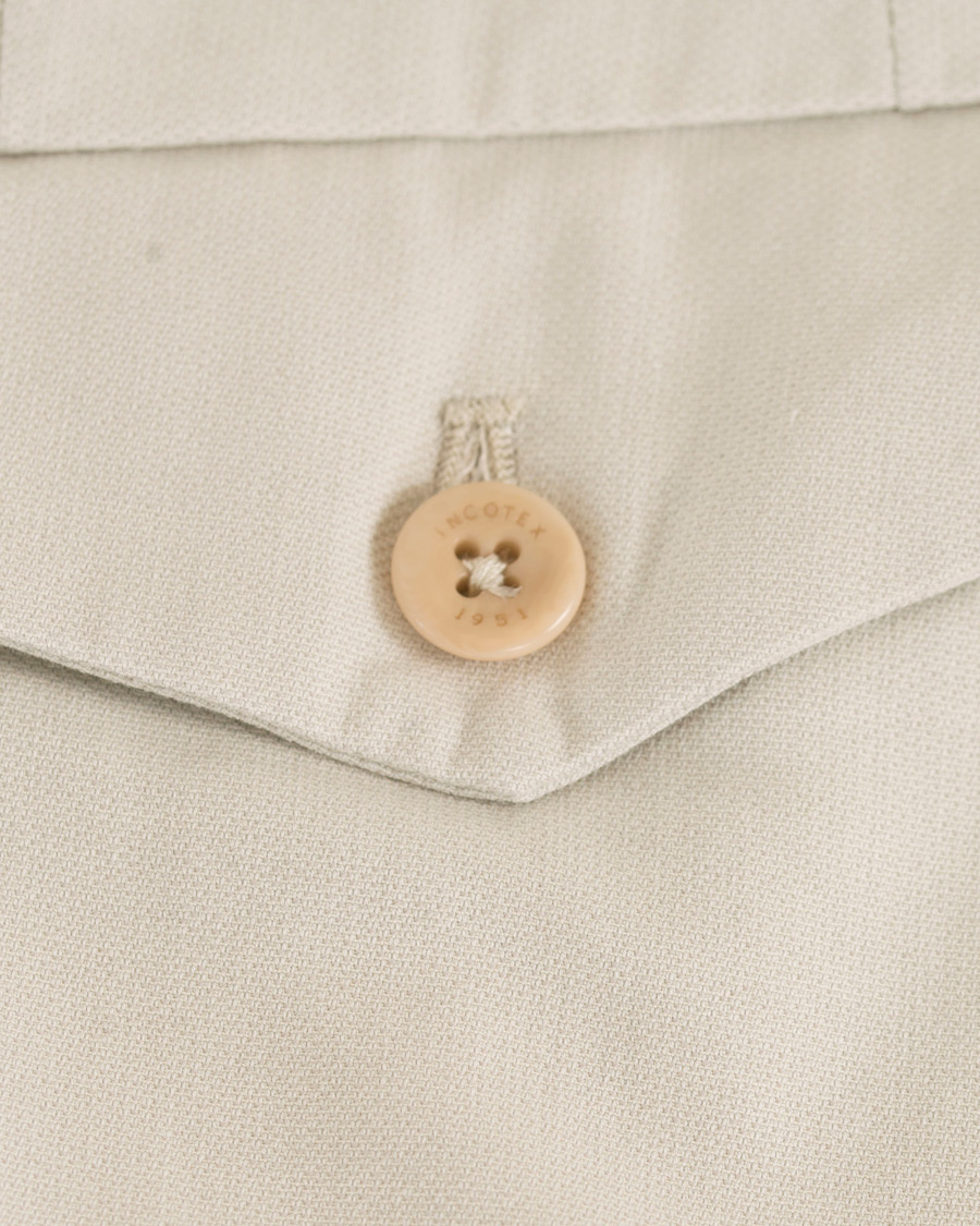 Homme | Shorts | Incotex | Ice Cotton Shorts Off White