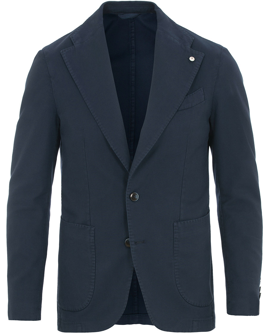 Homme | Blazers | L.B.M. 1911 | Bill Slim Fit Structure Blazer Navy