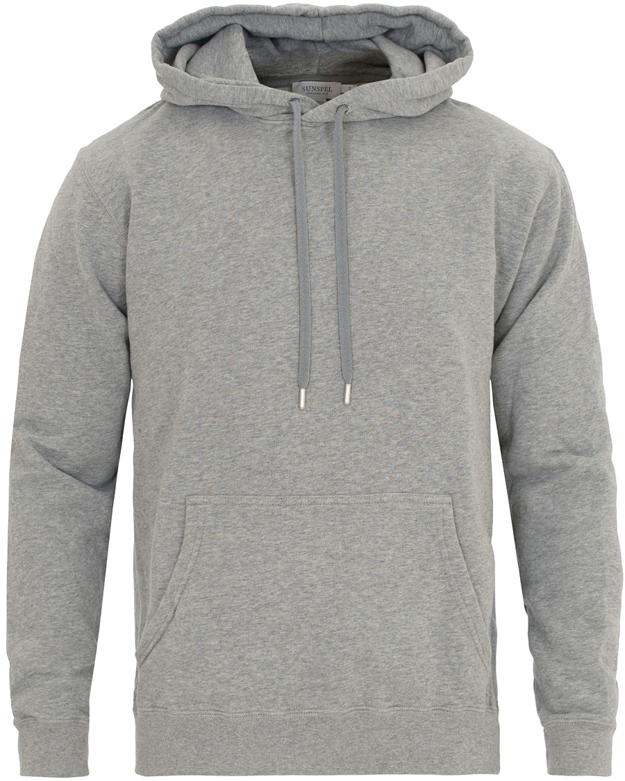Homme | Pulls Et Tricots | Sunspel | Loopback Hoodie Light Grey
