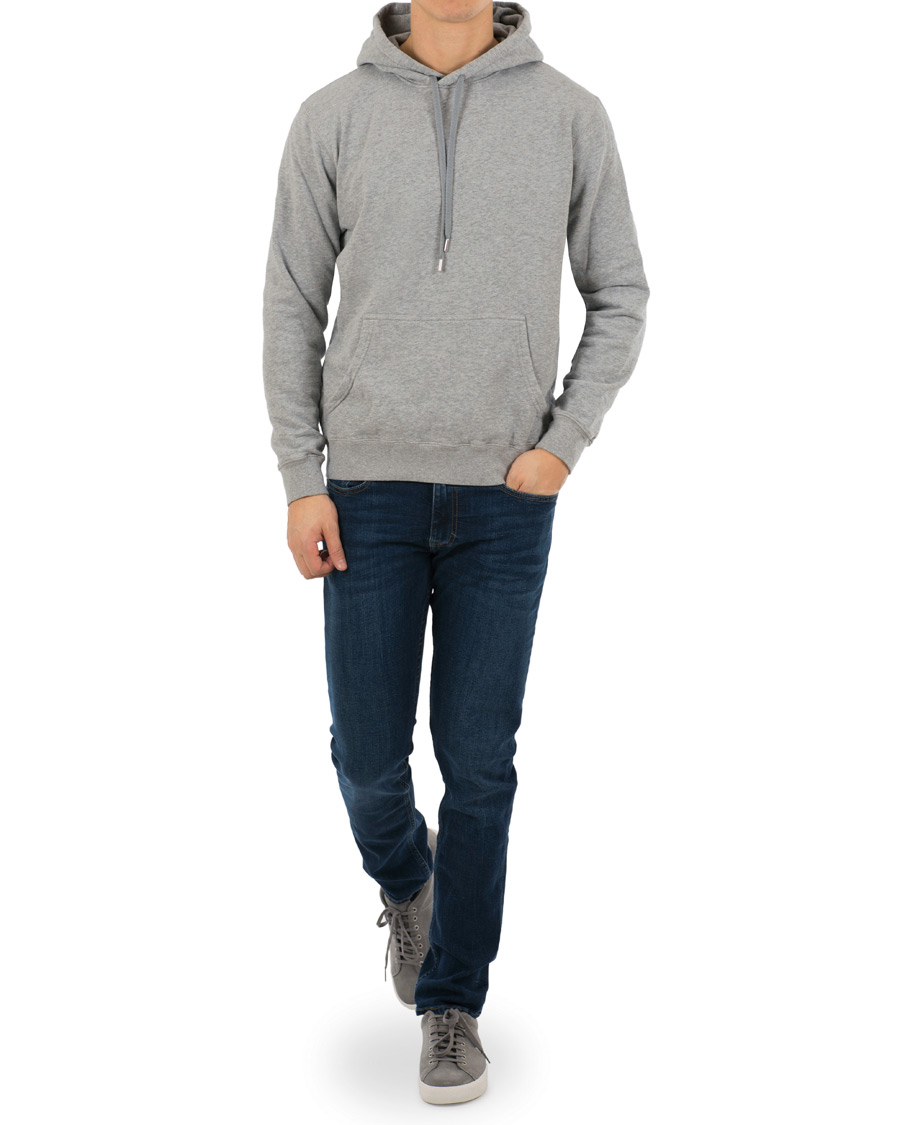 Homme | Pulls Et Tricots | Sunspel | Loopback Hoodie Light Grey