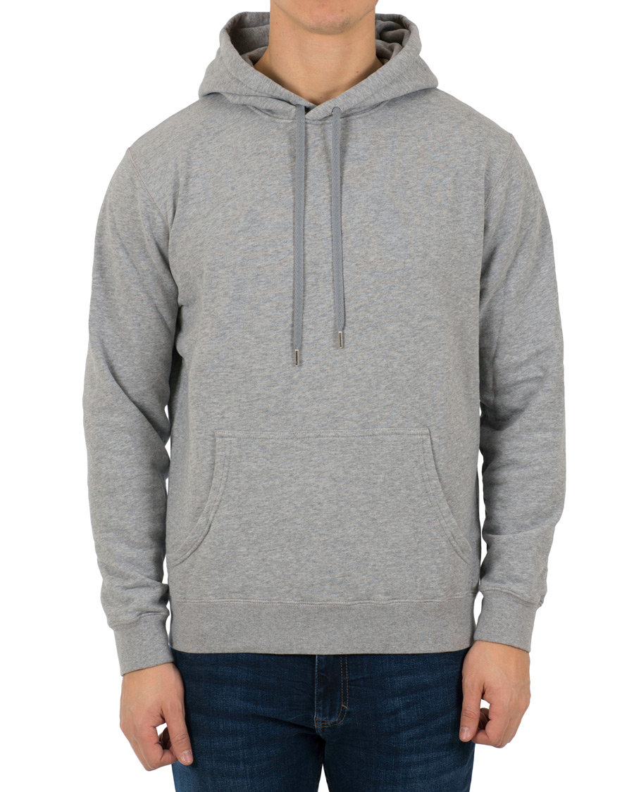 Homme | Pulls Et Tricots | Sunspel | Loopback Hoodie Light Grey