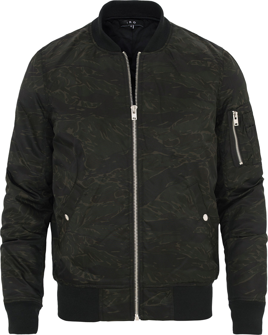 Homme | Manteaux Et Vestes | IRO | Syl Biker Jacket Black/Green