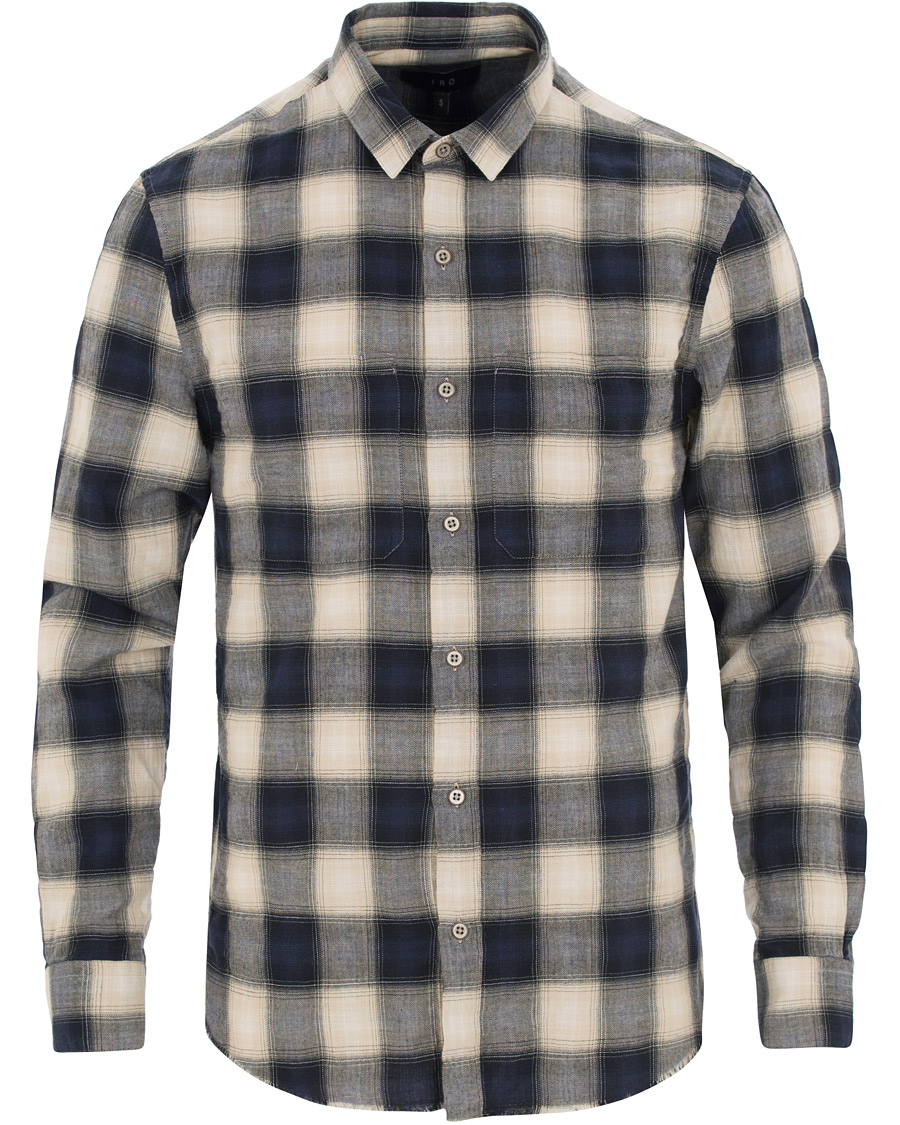 Homme | Chemises | IRO | Namio Check Shirt Blue/White