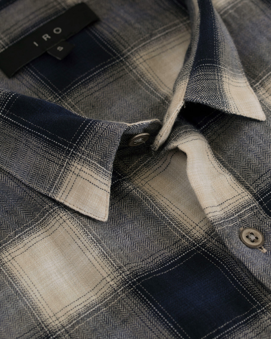 Homme | Chemises | IRO | Namio Check Shirt Blue/White