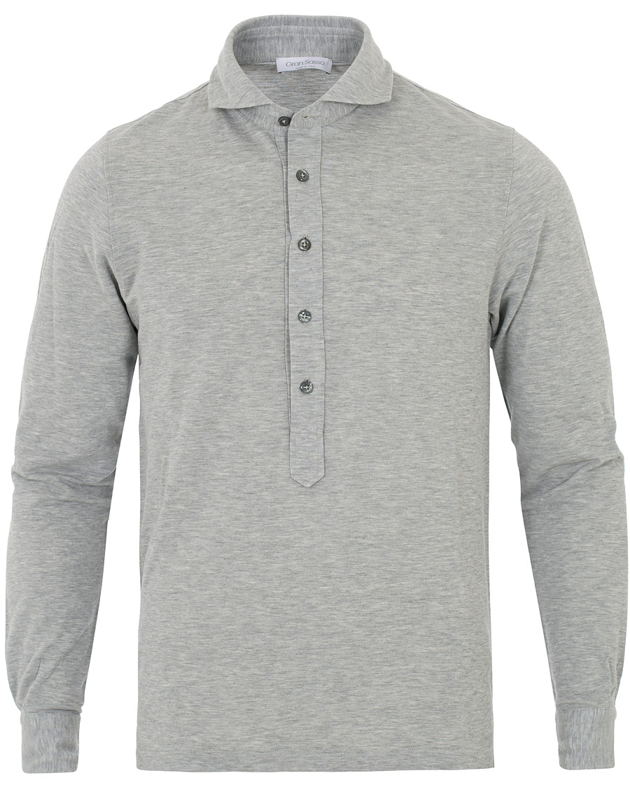 Homme | Chemises | Gran Sasso | Popover Shirt Grey