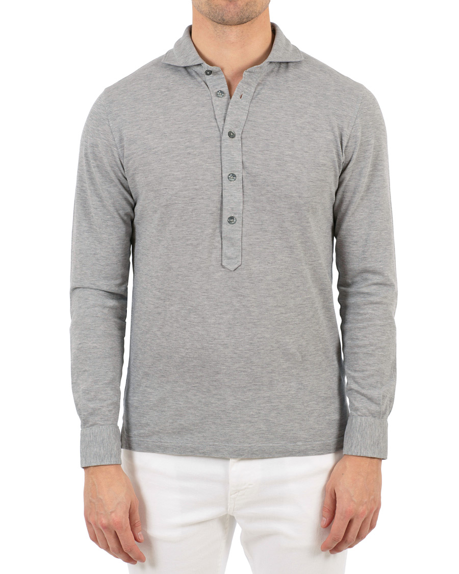 Homme | Chemises | Gran Sasso | Popover Shirt Grey