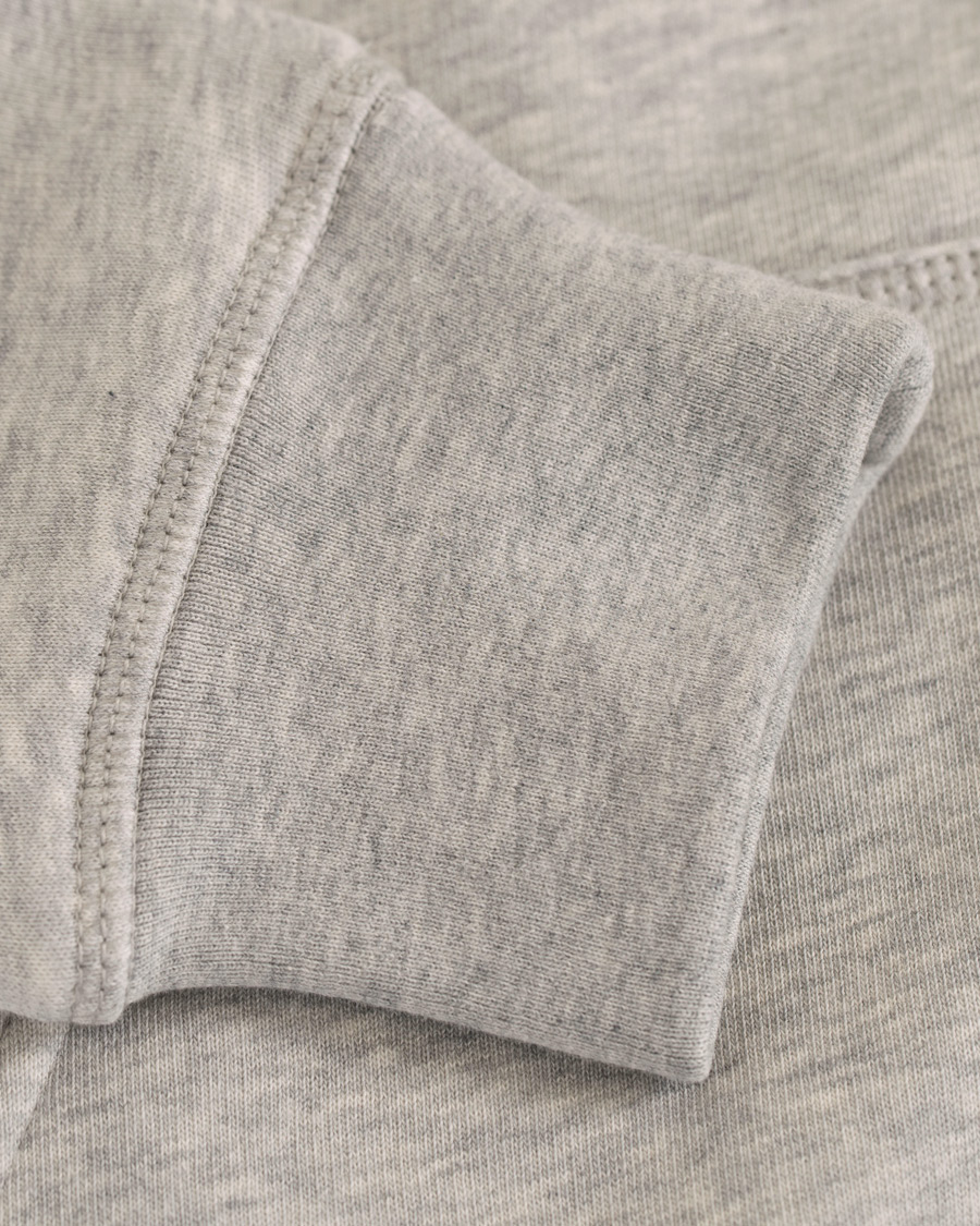 Heren | Truien | Gant | Outline Full Zip Hoodie Light Grey Melange