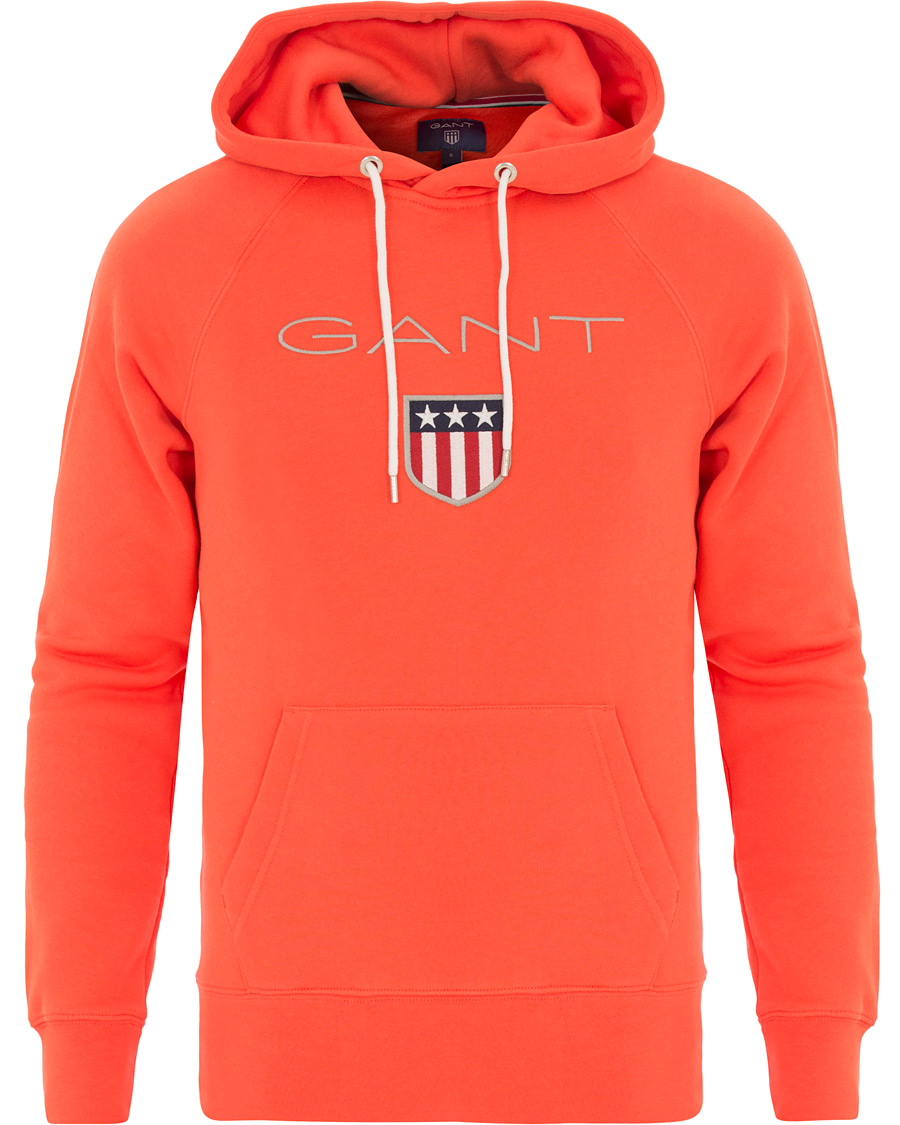 Homme | Pulls Et Tricots | GANT | Shield Hoodie Strong Coral