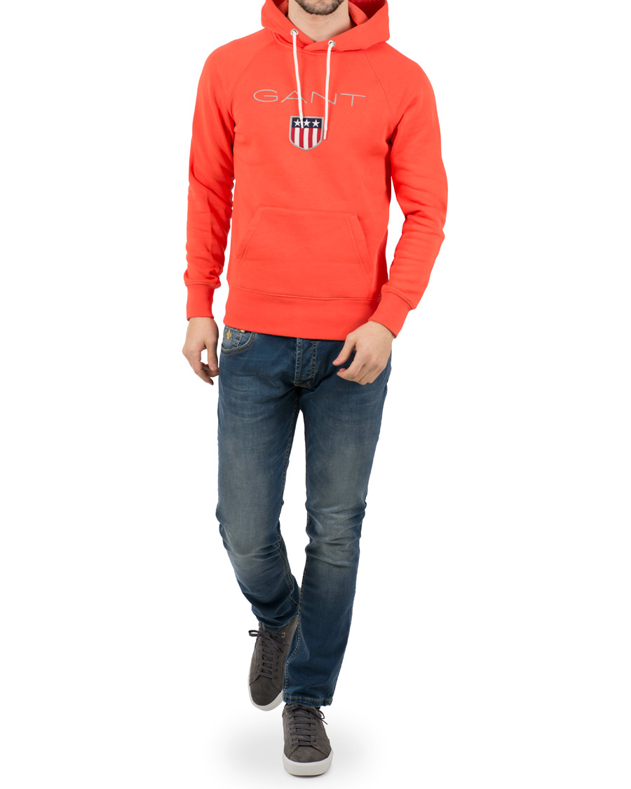 Homme | Pulls Et Tricots | GANT | Shield Hoodie Strong Coral