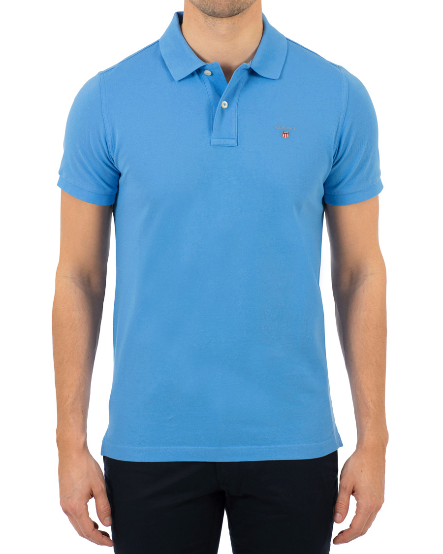 Heren | Polo's | GANT | The Original Polo Pacific Blue