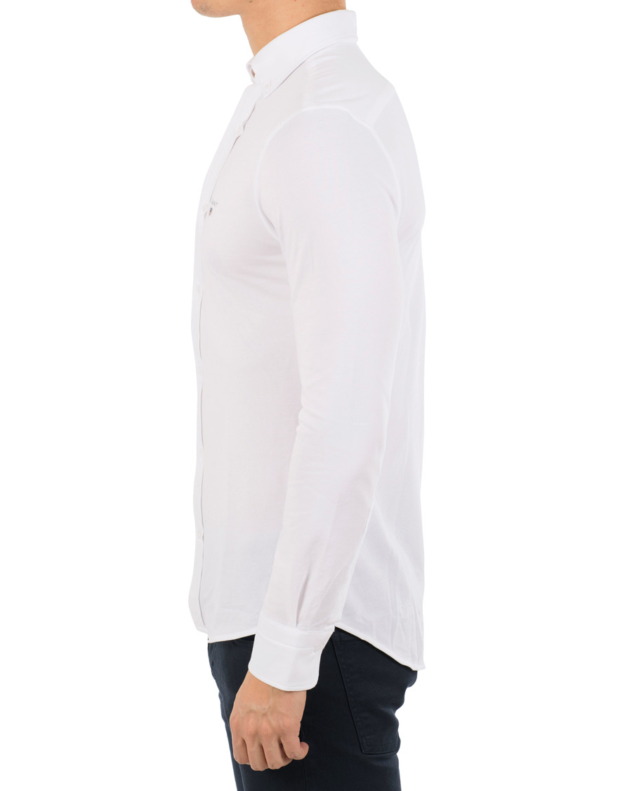 Homme | Chemises | GANT | Slim Fit Tech Prep Pique Shirt White