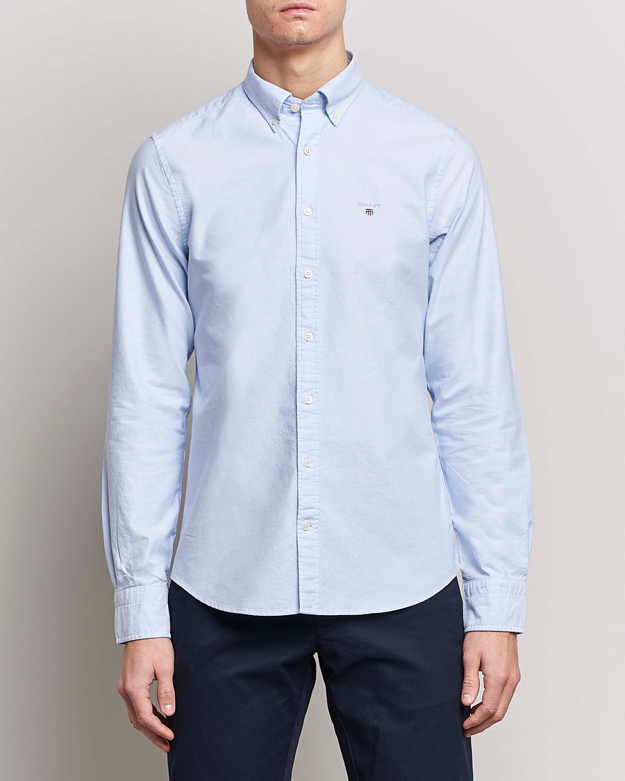 Homme | Chemises | GANT | Slim Fit Oxford Shirt Capri Blue
