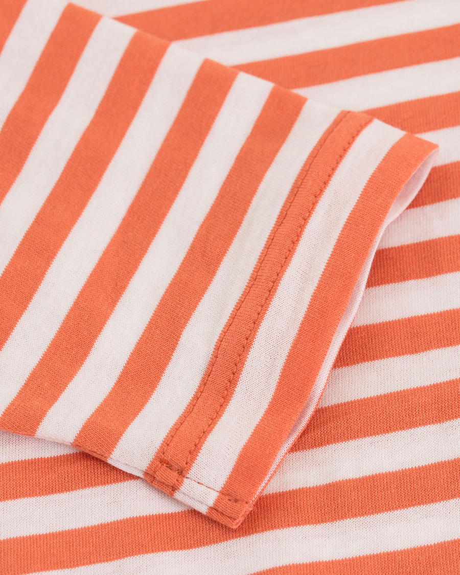 Homme | T-shirts | Norse Projects | James Logo Stripe Long Sleeve Tee Burned Red