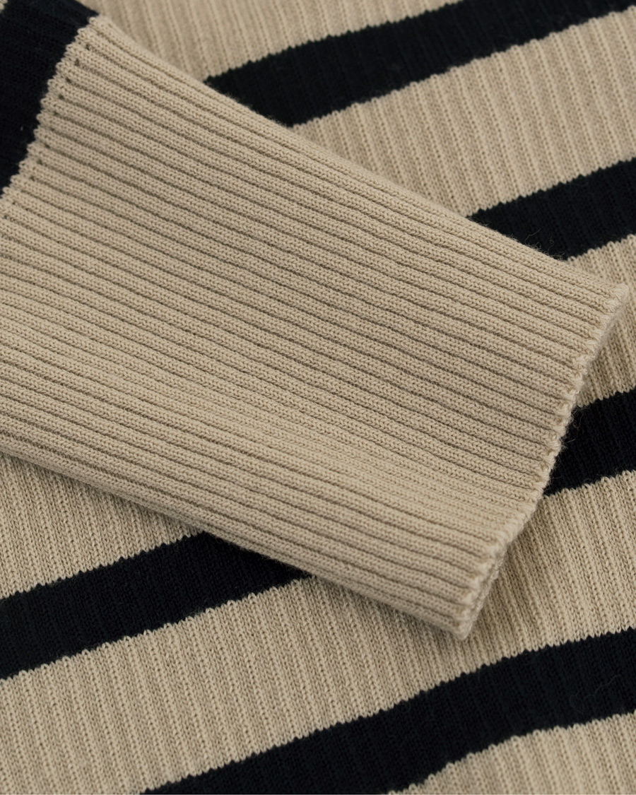 Homme | Pulls Et Tricots | S.N.S. Herning | Sub Striped Knitted Sweater Desert Sand/Marine
