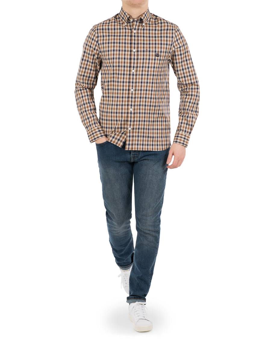 Heren | Overhemden | Aquascutum | York Club Check Shirt Vicuna