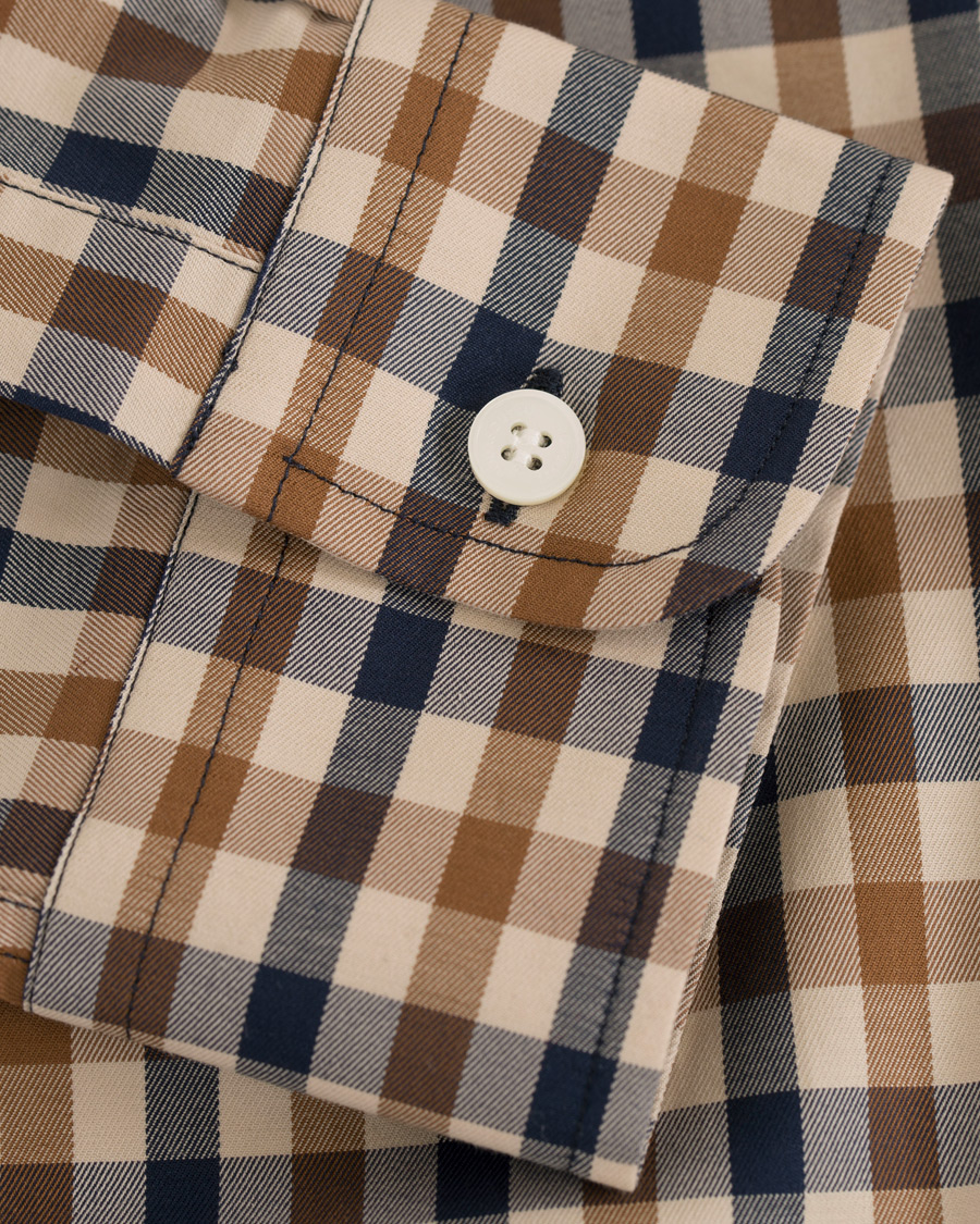Heren | Overhemden | Aquascutum | York Club Check Shirt Vicuna